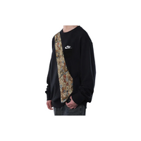 Custom Nike Sweatshirt Black Teddy Bear Pattern Fabric
