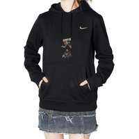 Custom Nike Sweatshirt Black With Abstract Pattern And Mysterious Figure