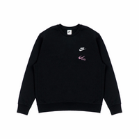 Custom Nike Sweatshirt Black With Pink Dragon - inspired Swoosh
