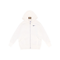 Custom Nike Sweatshirt White Minimalist Design With Small Logo