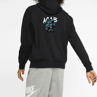 Custom Nike Sweatshirt With Blue Cartoon Rat Graphic on Back