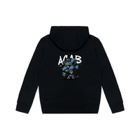 Custom Nike Sweatshirt With Blue Cartoon Rat Graphic on Back