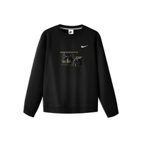 Custom Nike Sweatshirt With Descendants of God Graphic Black