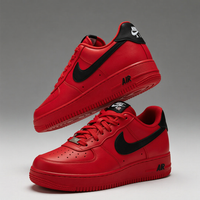 Hand Painted Tiger Red Custom Air Force 1 Sneakers