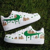 Hand Painted Money Bag Custom Air Force 1 Sneakers