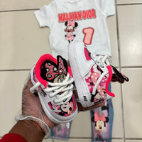 Pink Cartoon Custom Air Force 1