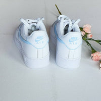 Baby Blue Tick Hand-painted Custom Nike Air Force 1
