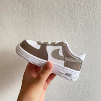 Custom Air Force 1 mocha Mommy Daughter