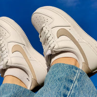 Custom Nike Air Force 1 Grey Nude Earth Tone Shade