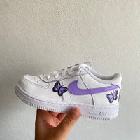 Custom Air Force 1 purple Butterflies