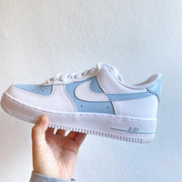 Custom Air Force 1 Baby Blue Colour Block