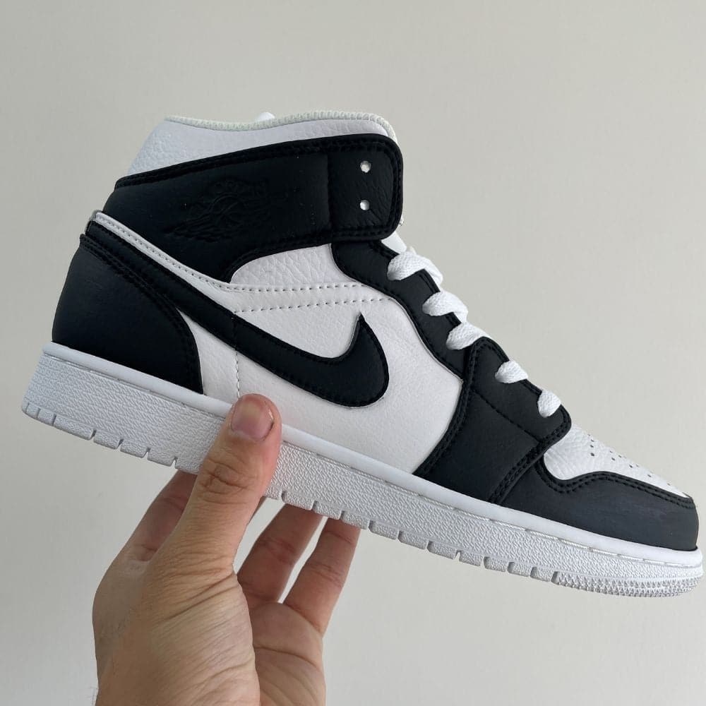 Custom Black White Air Jordan 1 â insdrip