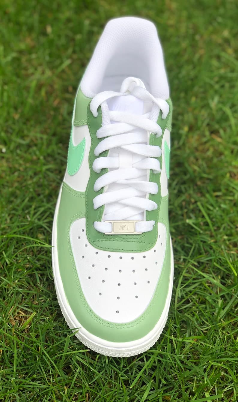 Green Custom Air Force 1's