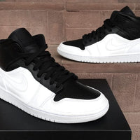 Custom Air Jordan 1 Mid Black White