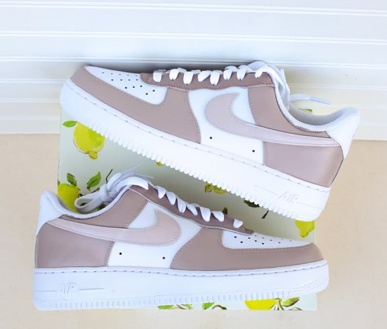 Neutrals Colorblock Custom Air Force 1 Handpainted