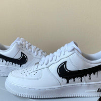 Black Drip Custom Nike Air Force 1