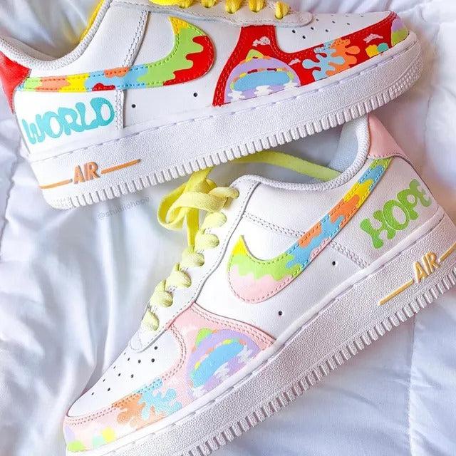 Custom Air Force 1 WORLD HOPE