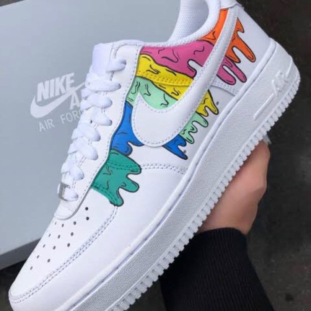 Rainbow Color Drip Air Force 1