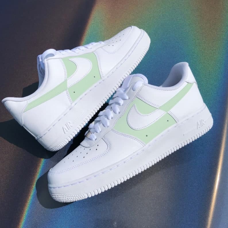 Custom Air Force 1 White Sage