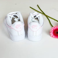 Pink Outlines Design_ Hand-painted Custom Nike Air Force 1