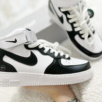 Black and White Custom Air Force 1