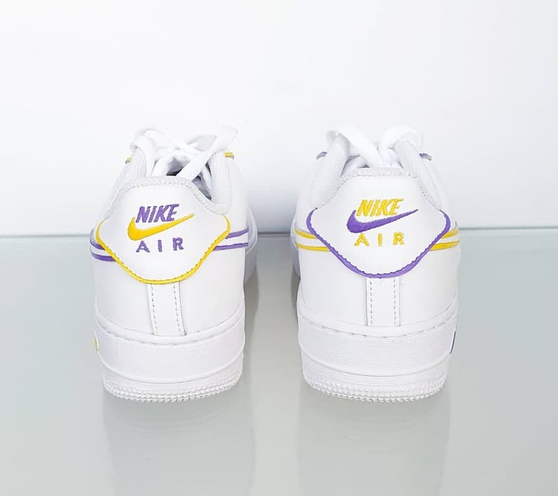 Yellow and Purple _lakers_ Colours_ Painted