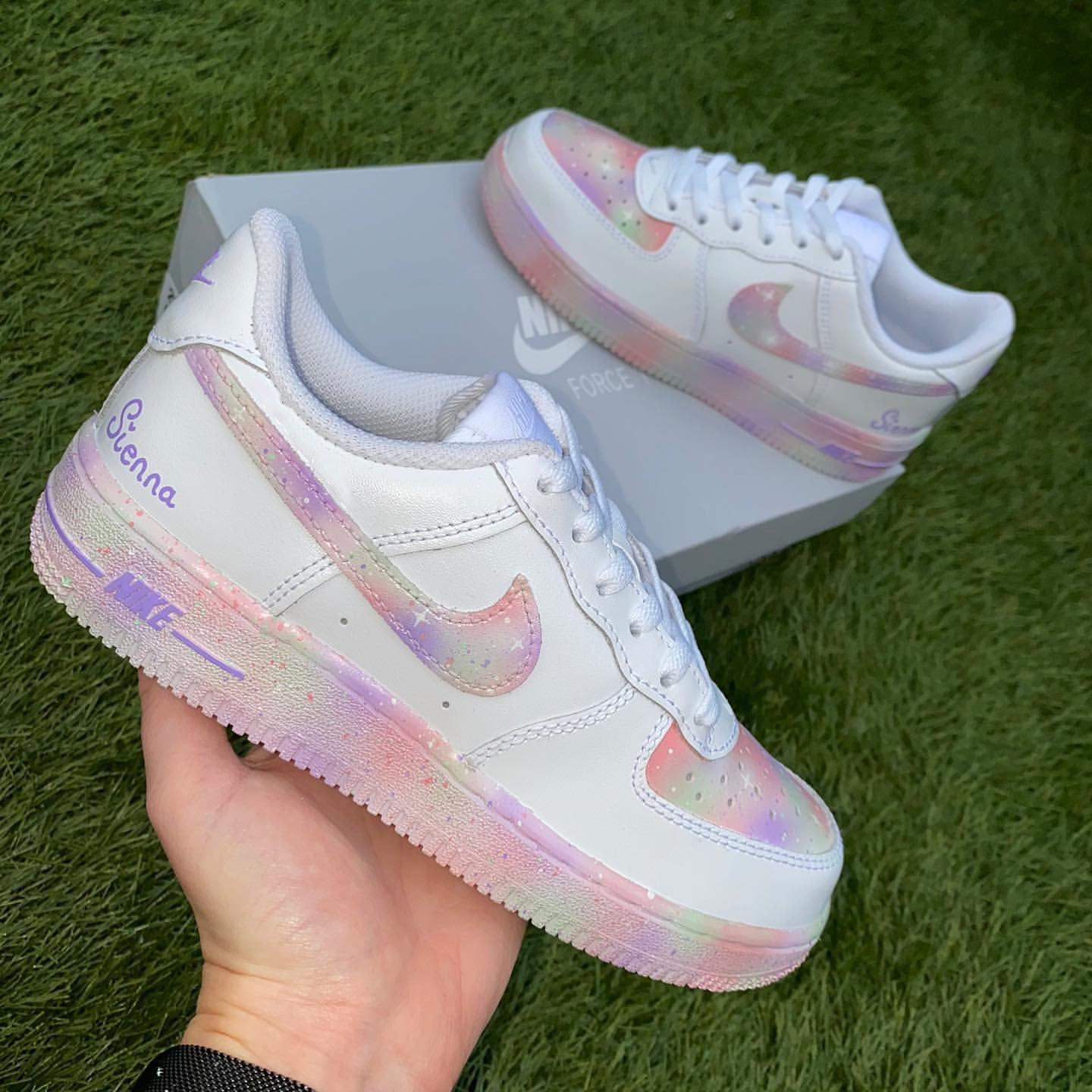 Custom Air Force 1 Purple Pink
