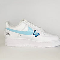 Custom Air Force 1 blue Butterflies