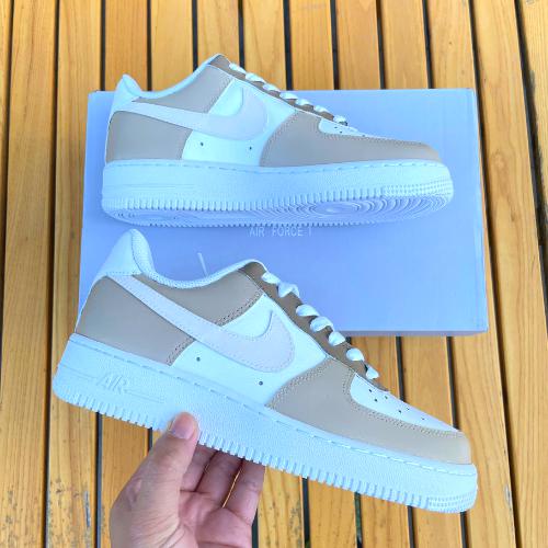 Custom Air Force 1 X Gradient beige