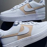 Custom Air Force 1 Two tone beige