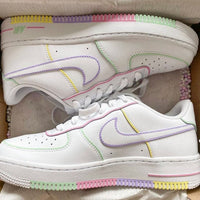 Custom Nike Air Force 1 Colorful Swoosh