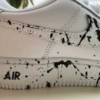 Custom Air Force 1 black Splatter