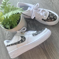 Custom Air Force 1 Classic Louis With Gold Aglets