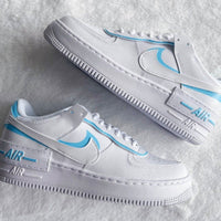 Custom Nike Air Force 1 Shadow Colors Baby Blue