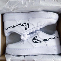 Custom Nike Air Force 1 Cow Print