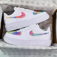 Custom Air Force 1 Pixel Multicolor