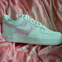 Custom Nike Air Force 1 Painted Pink Color