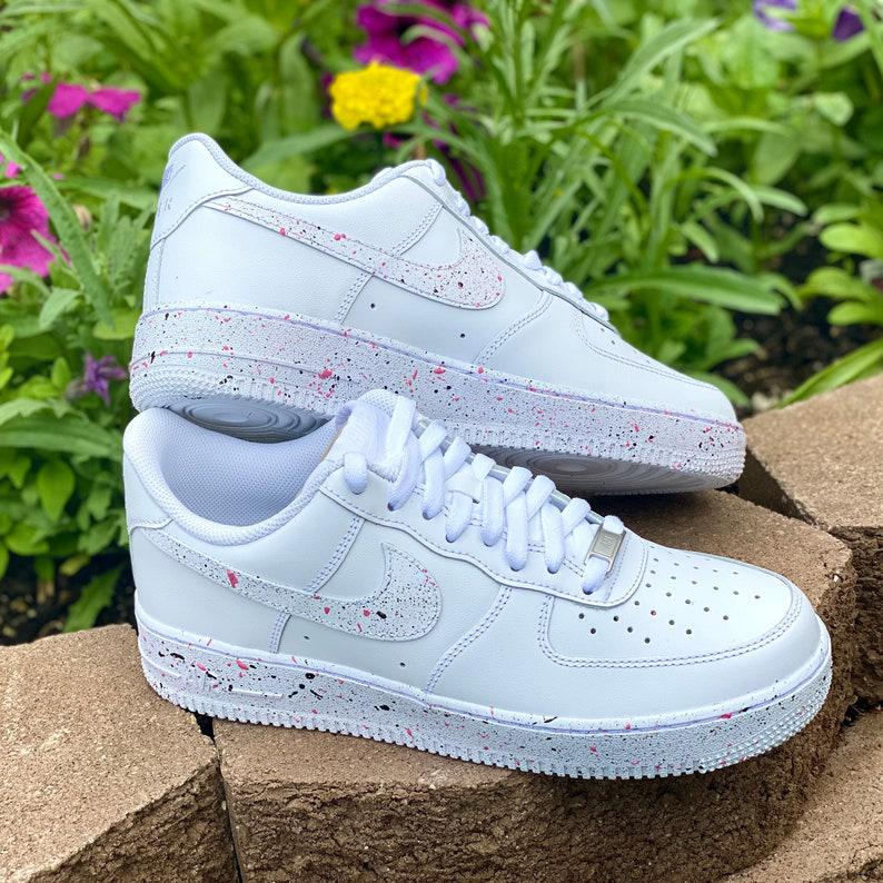 Custom Paint Spatter Nike Air Force Ones