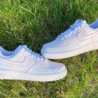 Pink Outline Custom Nike Air Force 1