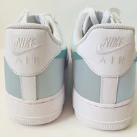 Pink and Bule Custom Air Force 1's water Resistant