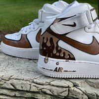 Custom Air Force 1 Caramel Drip