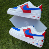 Custom Air Force 1 Blue Red