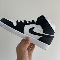 Custom Black White Air Jordan 1