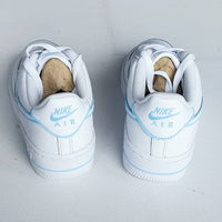 Blue Outlines Design_ Hand-painted Custom Nike Air Force 1