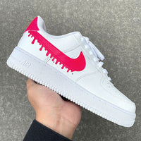 Custom Air Force 1 X Drip Red Colour