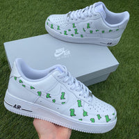 Custom Air Force 1 Green Dinosaur