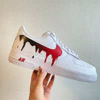 Custom Air Force 1 ombre Drip two Sides