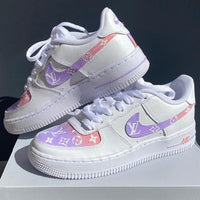 Custom Air Force 1 x LV Lilac Purple💗💜