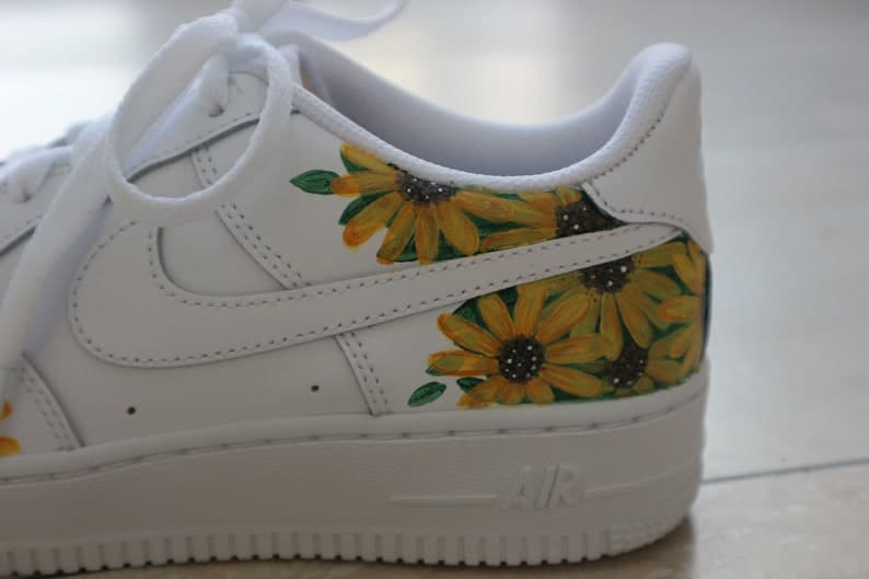 Custom Nike Air Force 1 X Sunflower