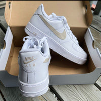 Custom Nike Air Force 1 Sage Low Beige Tan